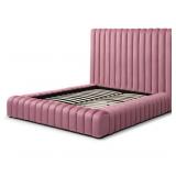 $2998 Kaydence Velvet Platform Bed