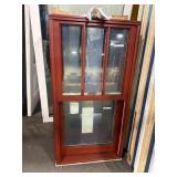 Pella Approx 24.5"x45.5"x5 Brick Red Wood Double-H