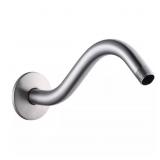 $13 9 in. Curved Shower Arm, Brushed Nickel