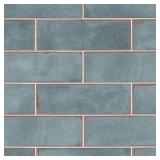 75SF SANTA FE BLUE 3.93 X 11.96 CERAMIC WALL TILE