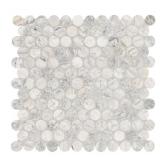 35SF CAPRI BLUE PENNY MARBLE MOSAIC TILE (1 FT )