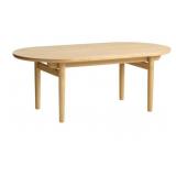 Unique Furniture Mid-Century Oval Coffee Table Oak