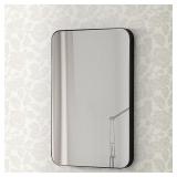 Mirrona 22x30 Rectangle Wall Mirror, Black