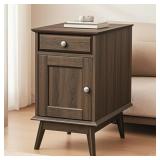 KOWO Rectangular Indoor End Table, Brown