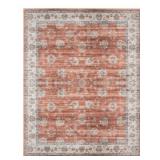 Oriental Red/Ivory Area Rug 8