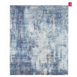 Abstract Blue/Ivory Area Rug 8