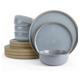 Famiware Nature 12-Piece Stoneware Dinnerware Set