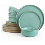 Famiware Nature 12-Piece Dinnerware Set, Stoneware