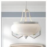 Thermae 3 Light Polished Off-White Chandelier