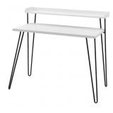 Ameriwood Home Haven Retro Desk with Riser, White