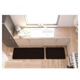 Beverly Non-Slip Rug 2-Piece Black Rugs