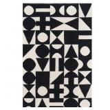 Topanga Roberta Black 2x3 Indoor Rug