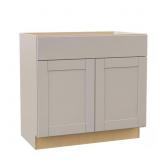Shaker Bath Base Cabinet 36x21x34.5 Dove Gray