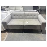 $537 MODERN GRAY FABRIC SOFA   APPROX. 80  L
