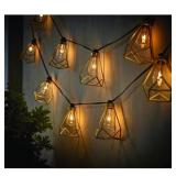 10-Light 10 ft Indoor/Outdoor Cage Light
