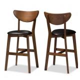$177 ELINE 24 IN. BLACK COUNTER STOOL (SET OF 2)