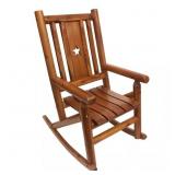 $489 HONEY WOOD ROCKING ARM CHAIR