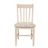 Unfinished Wood Dining Chair (Set of 2)