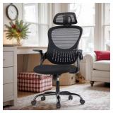 $96 BLACK HIGH-BACK ERGONOMIC MESH OFFICE CHAIR