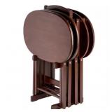 Nathan 23.70 in. Cappuccino End Table