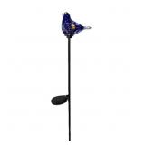 1 lot (4) 31.5 in. Solar Blue Bird Garden Stake- E
