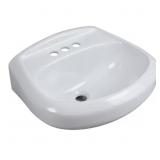 ARAGON WHT PEDESTAL SINK BASIN
