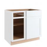 $190 COURTLAND 36W X 24D SHAKER BASE   POLAR WHITE