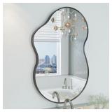 $97 MATTE BLACK 20X32 WALL DECOR VANITY MIRROR