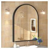 $154 30X40 ARCH ALUMINUM MIRROR IN MATTE BLACK