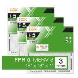 18x18x1 Pleated Furnace Filter FPR5, MERV8 (3)