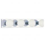 4-Light Chrome Vanity Bath Wall Sconce