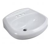 ARAGON WHT PEDESTAL SINK BASIN