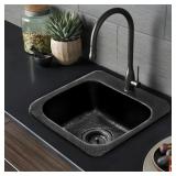 Monarch Abode Drop-in 15x15 Cast Iron Sink