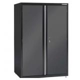 $531 3-SHELF WELDED STEEL CABINET BLACK/GRAY
