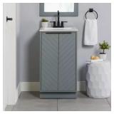 $199 LANIER 19 IN. SINGLE SINK LAGUNA BLUE VANITY