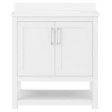 $530 OVE DECORS VEGAS 30 IN. VANITY, WHITE