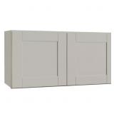 $158 SHAKER 36X18X12 WALL CABINET DOVE GRAY