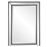 22 x 32 in. Framed Vanity Mirror, Black
