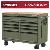 $398 HUSKY 46 IN. W 9-DRAWER WORKBENCH
