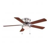 Hampton Bay Hugger 52-in LED Fan w/ Light