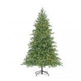 7.5 ft Pre-Lit LED Elegant Grand Fir Tree T29