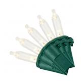$10 1 LOT (12) 100L WARM WHITE MINI LED GREEN WIRE