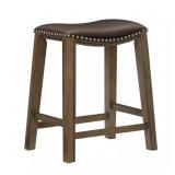 24 in. Brown Counter Height Bar Stool