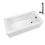 $532 60X32 IN. SOAKING BATHTUB, RIGHT DRAIN