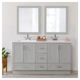 $863 MAYBELL 61IN DOUBLE SINK VANITY TOP