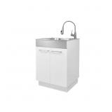 Stainless Steel Apron-Front Sink with Faucet