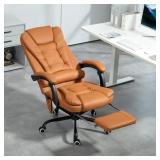 $198 FAUX LEATHER MASSAGE OFFICE CHAIR WITH LUMBAR