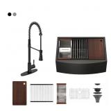 $495 CASAINC 33" STAINLESS FARMHOUSE SINK