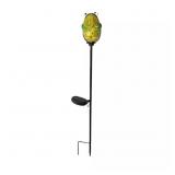 1 lot (4) 31.5 in. Solar Frog Garden Stake-Each