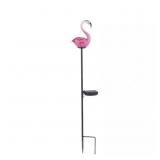 1 lot (4) Pink Solar Flamingo Garden Stake